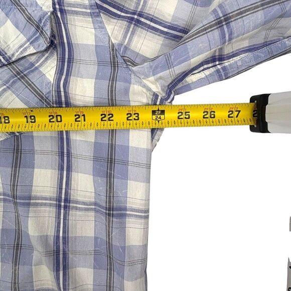 Levi Strauss Western Pearl Snap Plaid Shirt Cowboy Ranch Rodeo Yellowstone XXL - Picture 14 of 16